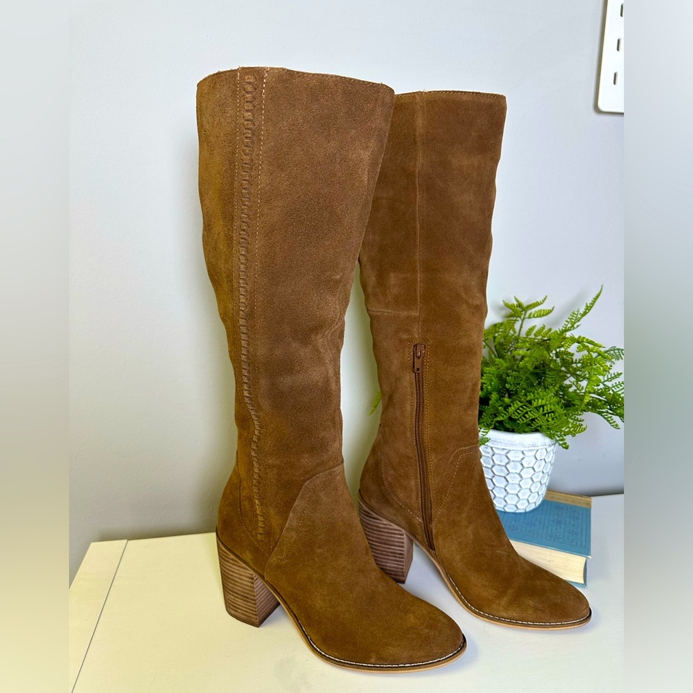 Steve Madden Roxana Knee High Brown Suede Boot Sz 8.5 - Picture 2 of 10